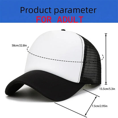 SpongeBobs SquarePants Casual Polyester Sun Hat Truck Driver Baseball Cap Universal Kid Peripheral Adult Anime Adjustable Sunhat