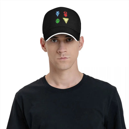 Twilight Imperium 4th Edition Technology Symbols Pixel Art (Square) Baseball Cap Sun Hat For Children Man Women's