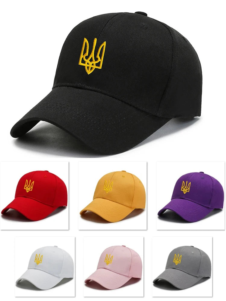 Embroidery Ukraine trident Symbol Spetsnaz Special Forces Men Women Boy Baseball Caps Dad caps Snapback Adjustable Camouflage