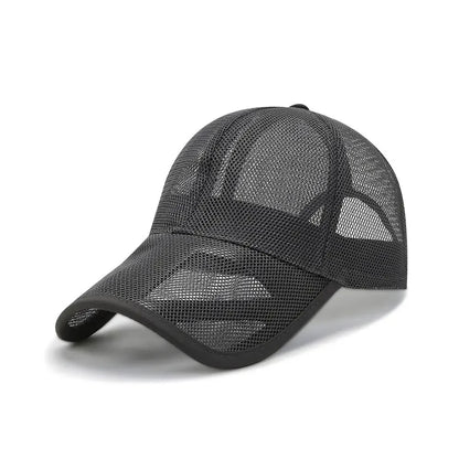 Breathable Sun Protection Caps Fashion Men Women Full Mesh Hats Summer Sunscreen Hats Sun Protection Caps Baseball Cap
