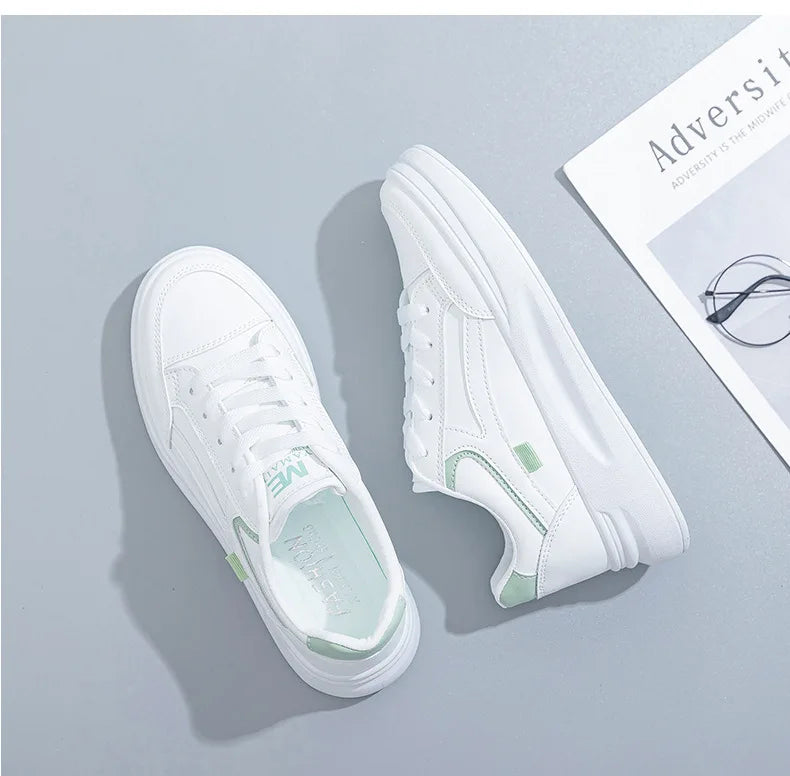 Baskets pour femmes, chaussures de sport tendance, chaussures confortables et décontractées, baskets à lacets pour femmes, Tenis Feminino