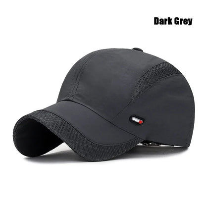 Summer Breathable Mesh Quick-Drying Hat Outdoor Sports Sun Hat Red Leather Label Sun Protection Sun Hat