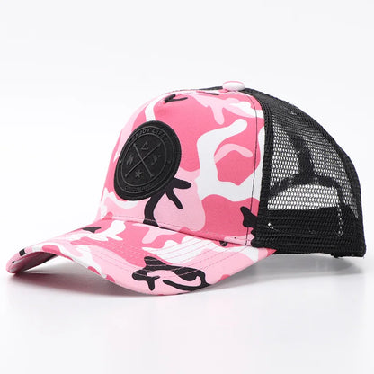 New Summer Mesh Baseball Cap Women Men Letter Patch Snapback Hat Casual Breathable Unisex Street Hip Hop Trucker Caps