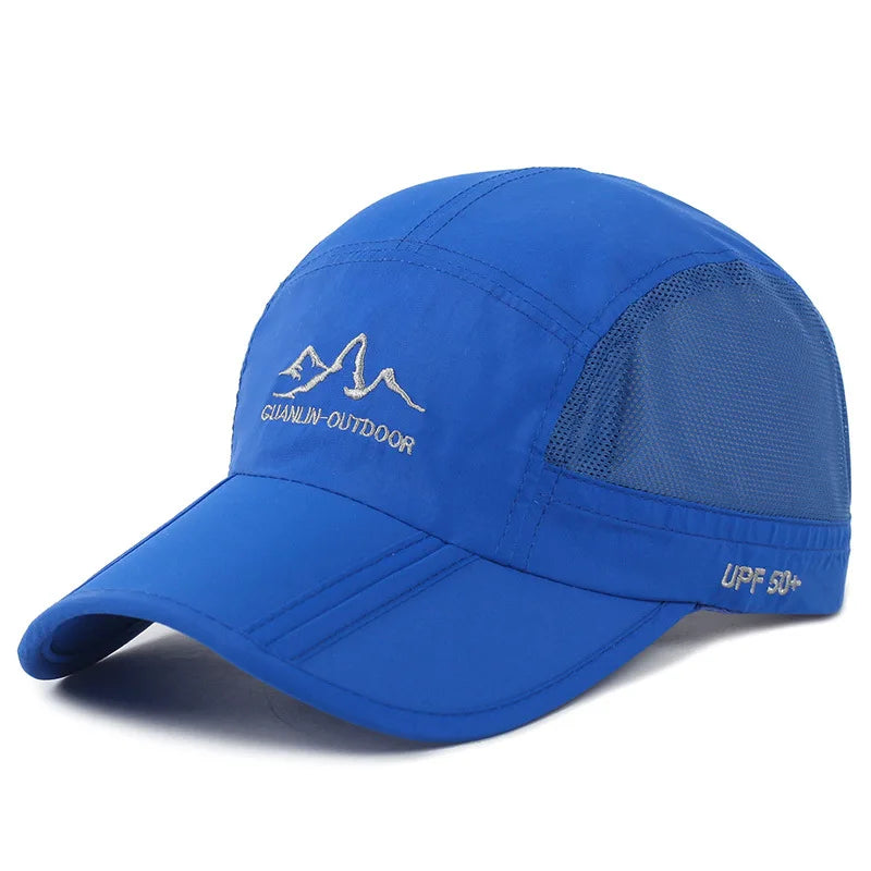 NIXHIT Outdoor Sports Foldable Thin Breathable Quick Drying Women Men's Baseball Cap Hiking Fishing Mountaineering Hat A246