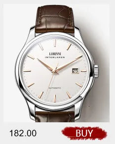 Luxury Brand Switzerland LOBINNI Perpetual Calendar Seagull Automatic Mechanical Men's Watches Sapphire Multi-function L13019-11