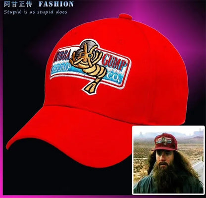 Fashion Design hat 1994 BUBBA GUMP SHRIMP Baseball cap men women Sport hats Summer Cap Embroidered casual Hat Forrest Gump caps
