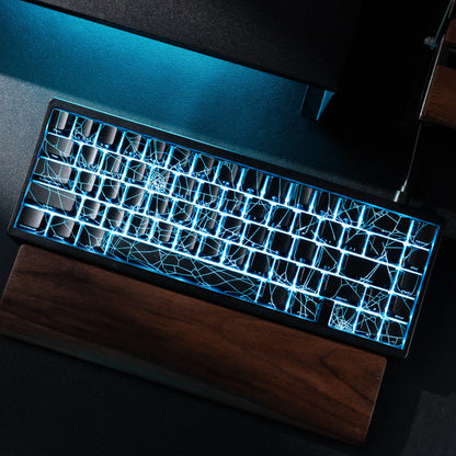 Teclado XVX Spider Web M67 JadeStone com Teclas IMD-Tech, Ligação Tri-Mode e Retroiluminação RGB Personalizada 60%