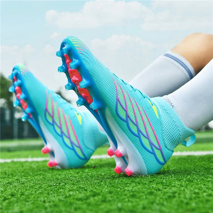 Chaussures de Football antidérapantes pour hommes, bottes de Football TF/FG, respirantes, pour l'extérieur, basses, antidérapantes, baskets de sport