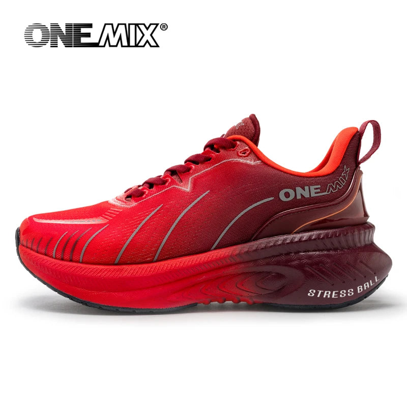„ONEMIX“ nauji amortizuojantys bėgimo bateliai vyrams, tinkami intensyviai bėgantiems, su raišteliais, sportiniai moterims, neslystantys, lauko sportiniai vyriški sportiniai bateliai