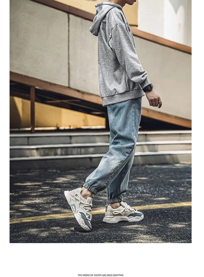 Sneakers casual da uomo - Moda primaverile - Scarpe da skateboard basse e versatili per uomo, adatte agli sport all'aria aperta