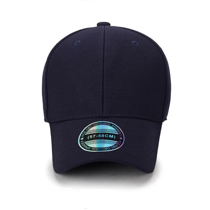 Tætsiddende, helt lukket baseballkasket til mænd og kvinder, elastisk, hiphop-kasketter, hatte, pasform, skygge, snapback, blank, ensfarvet, udendørs, sport, ny, stretch