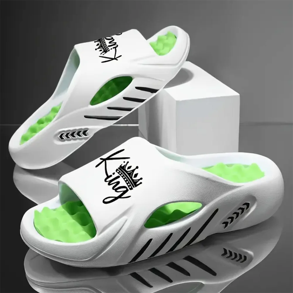Chaussons pour hommes en EVA, sandales antidérapantes, plateforme épaisse et souple, confortables et tendance, chaussures d'intérieur