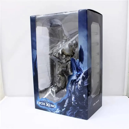 16 cm World of Warcraft-spilfigur: Lich King Arthas, dødsknægt, stående med Frostmourne – bordpynt til samling og festivalgaver