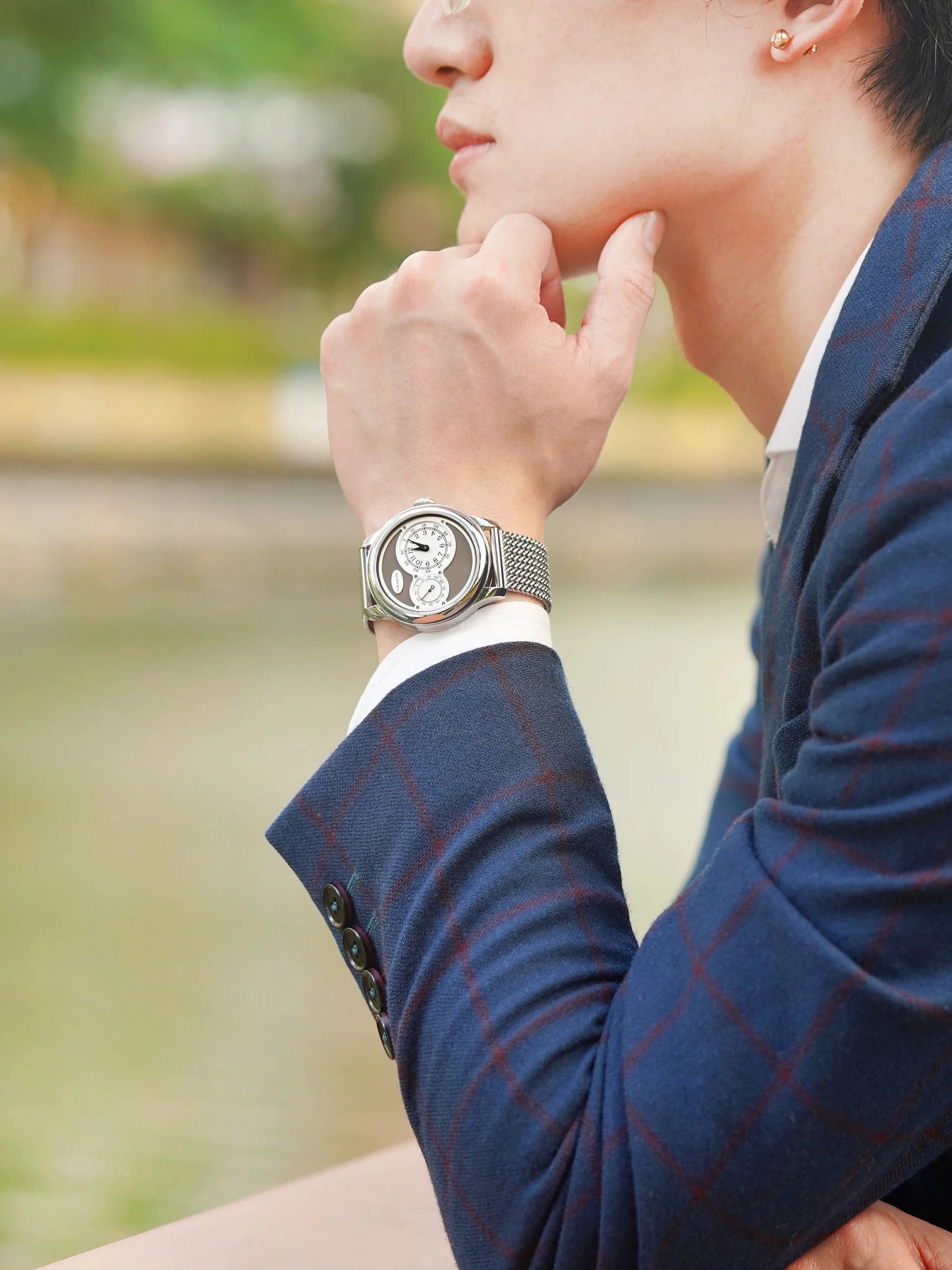 FARASUTE New Casual Fully Automatic Mechanical Men Watch Luxury Sapphire Stainless Steel Wristwatch 5Bar Waterproof Reloj Hombre