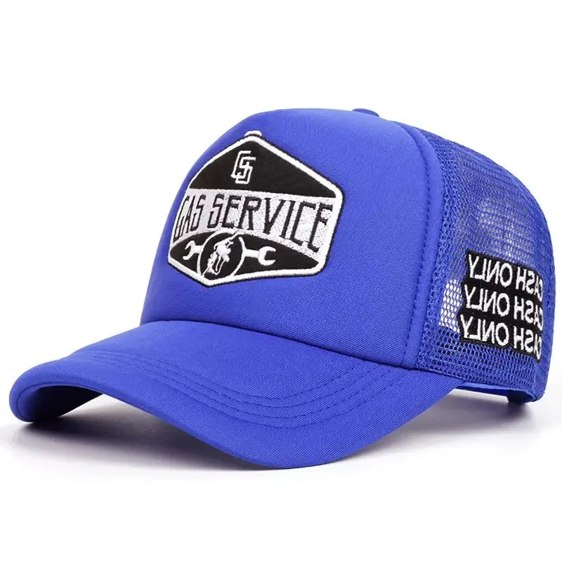 New Letter Embroidery Baseball Hats New Unisex Hip Hop Breathable Personal Sunshade Mesh Versatile Street Fashion Trucker Caps