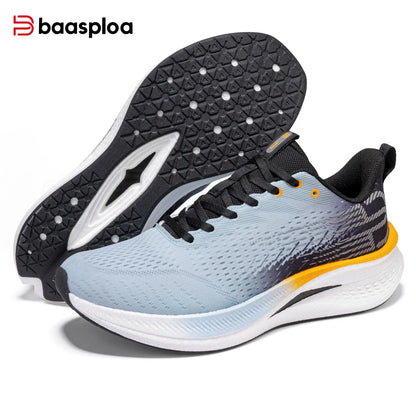 Baasploa løbesko til mænd, professionelle træningssko til kvinder, med kulfiberplade, åndbare sneakers i mesh, lette unisex-sportssko til mænd