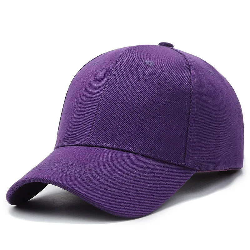 Unisex Cap Casual Plain Baseball Cap Adjustable Snapback Hats For Women Men Hip Hop Cap Street Dad Hat Simple Style Solid Color
