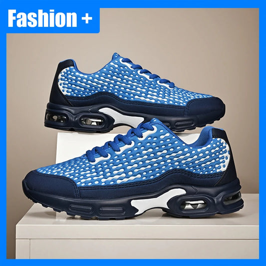 Leichte Sportschuhe für Herren mit Rückfederung, weicher Sohle, modischem Mesh und atmungsaktivem Design – Jugend-Outdoor-Laufschuhe für Fitness und Training