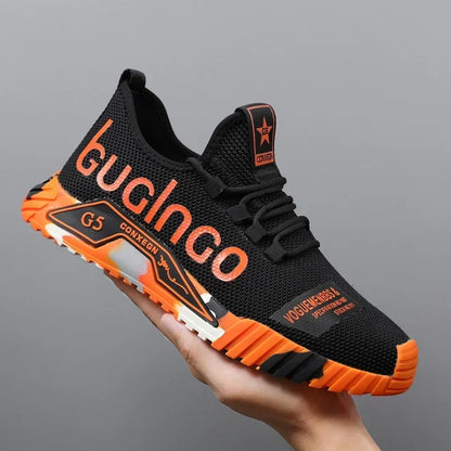 Runing Sport Fashion High Top Sneakers Zapatillas De Deporte Men Casual Mesh Shoes Light Soft Breathable Vulcanize Shoes
