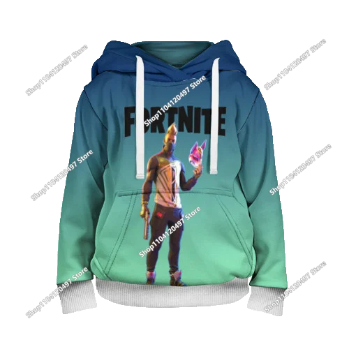 2025 New Fortnite 3D Printed Unisex Hoodie Casual Coat Game Peripheral Cosplay Children Clothing Gifts