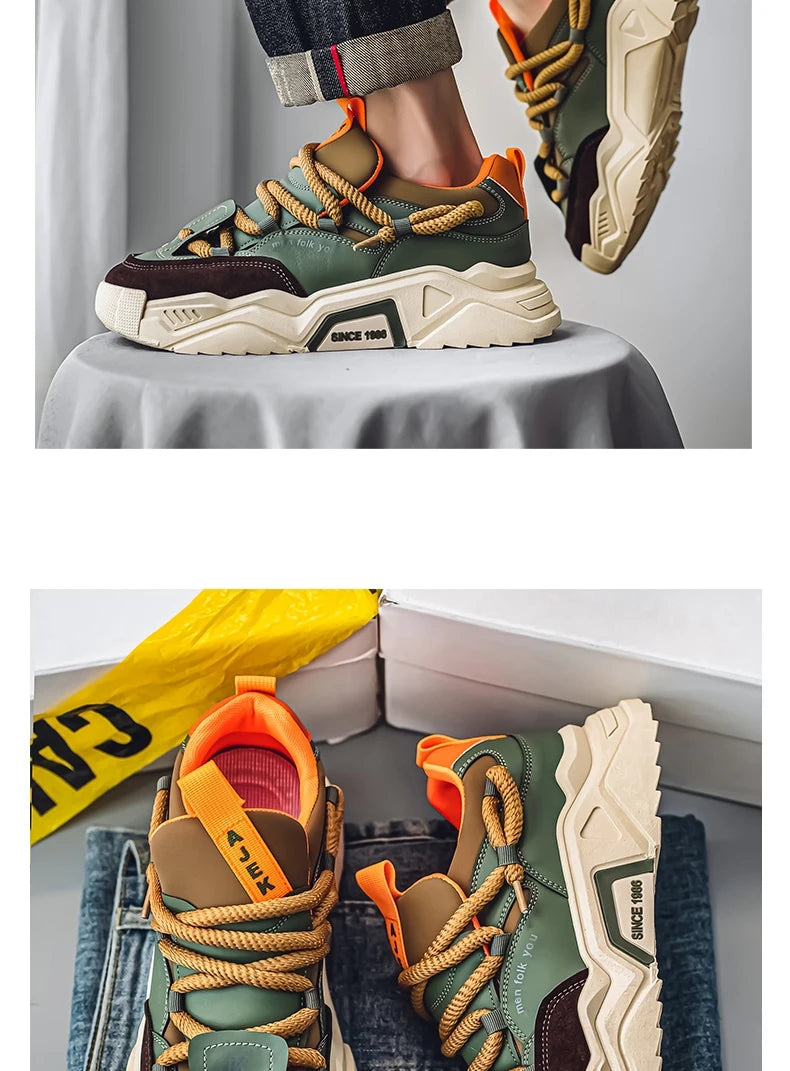 Sneakers casual da uomo - Moda primaverile - Scarpe da skateboard basse e versatili per uomo, adatte agli sport all'aria aperta