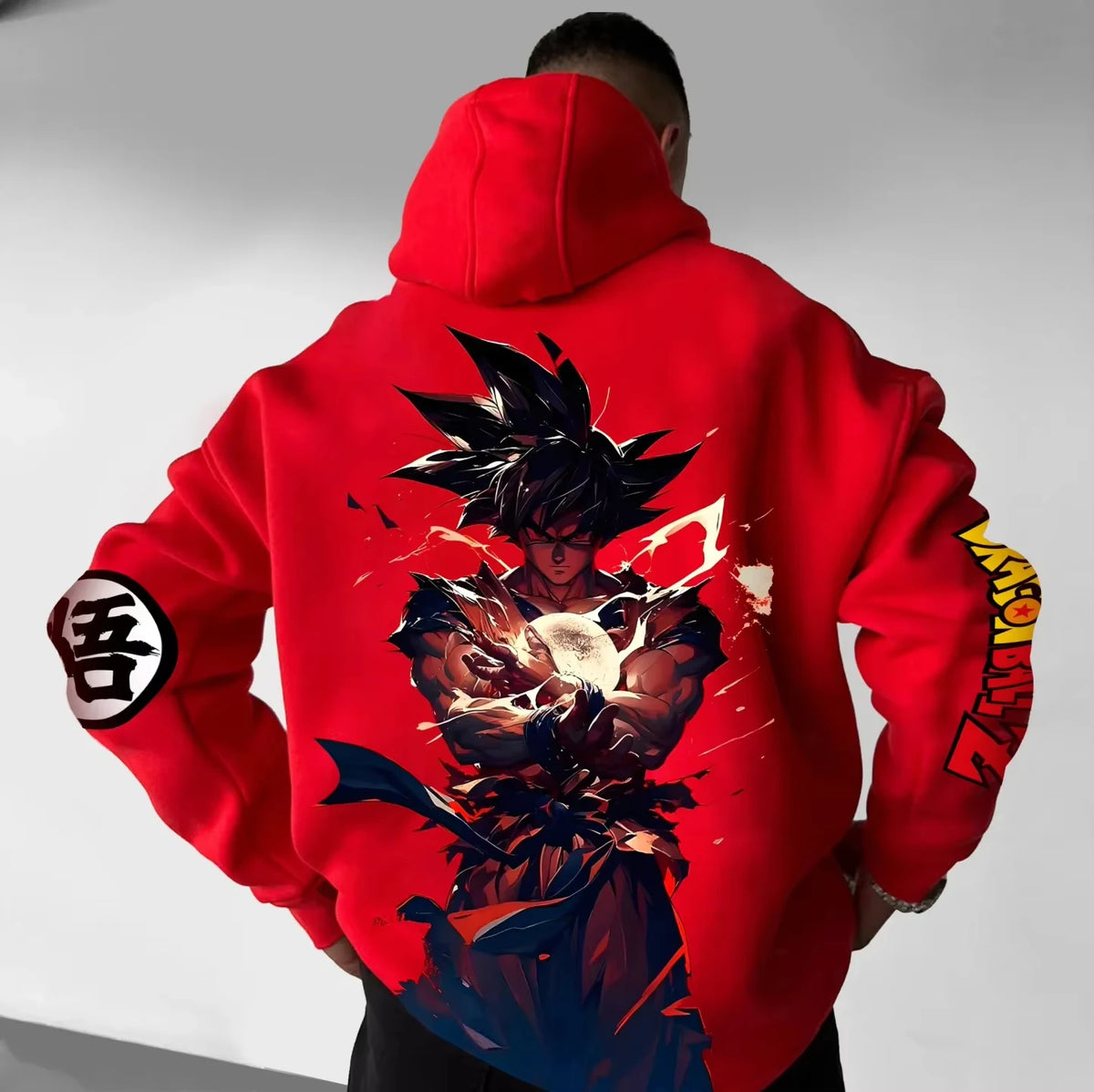 Dragon Ball – modna novost iz sveta animeja, Harajuku, kapuco, streetwear, moški, jesensko-zimski pulover s kapuco, oversize, ženski, unisex vrh