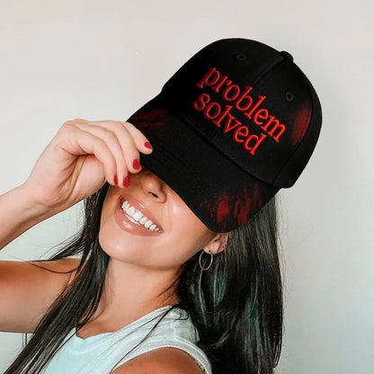 Halloween Theme Embroidery Problem Solved Bloody Hat Horror Baseball Suitable For Halloween Party Cosplay Props Gifts