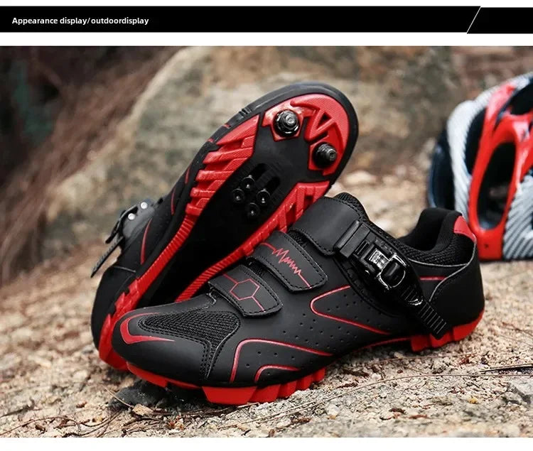 Scarpe da ciclismo unisex con suola rigida – Scarpe da bici da strada 4-Season con pedali a sgancio rapido, ideali per la MTB e gli sport all’aria aperta