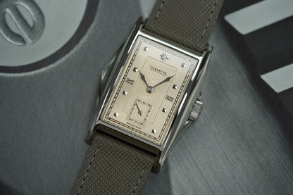 FARASUTE Creative Manual Square Customized Mechanical Movement Watch Men Luxury Sapphire Glass Small Second Wristwatches reloj