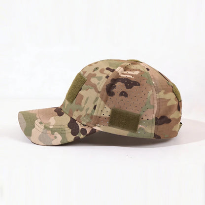 1PC outdoor functional camouflage baseball cap! Quick drying fabric+DIY sticker, a must-have for tactical trendsetters to wear