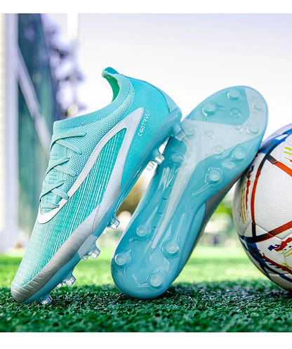 Men New TF Football Boots Sneakers Society Field Resistant Adult Breathable Male Soccer Shoes Training Top Quality Studded