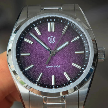 Watchdives WD0003B ‌Aventurine Dial Watch VH31 Quartz Movement Sapphire Crystal Luminous 100m Waterproof 36mm Vintage Watches
