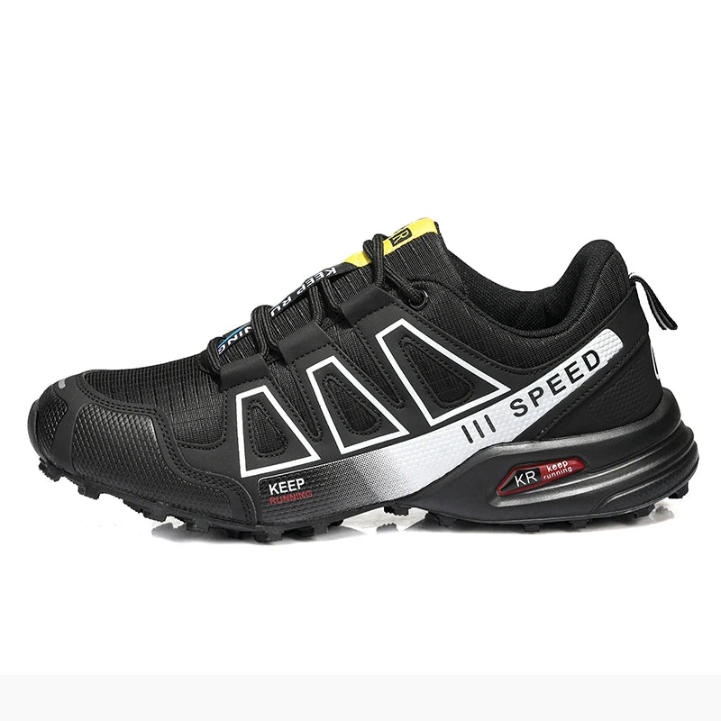 2025 New Men Hiking Shoes Outdoor Waterproof Sports Shoes Comfortable Leather Hiking Training Boots Large Size Tactical Shoe Men