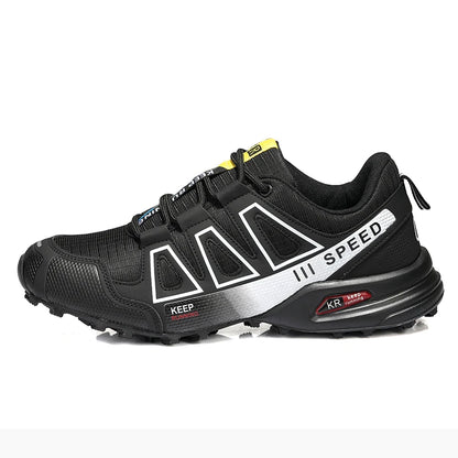 2025 New Men Hiking Shoes Outdoor Waterproof Sports Shoes Comfortable Leather Hiking Training Boots Large Size Tactical Shoe Men