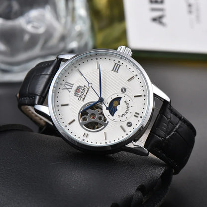 118A StoreOrient Series Sports Sun, Moon, and Stars Skeleton Mechanical Men's Sports Watch Full Functionality World Time