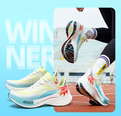 Zapatillas deportivas de running ONEMIX 2025 con placa de carbono para hombre y mujer, transpirables, amortiguadas, antideslizantes, PB, ligeras y con efecto rebote