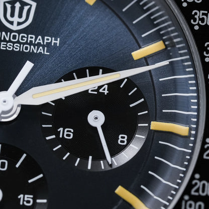Watchdives WD1863 Watch VK63 Quartz Chronograph Movement Bubble Sapphire Crystal 100m Waterproof Luminous 39mm Vintage Watches
