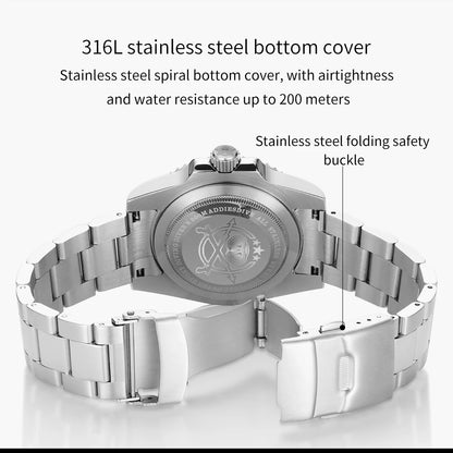Orologio ADDIESDIVE in acciaio inox da uomo, al quarzo, stile business e casual europeo e americano, impermeabile, per sport outdoor