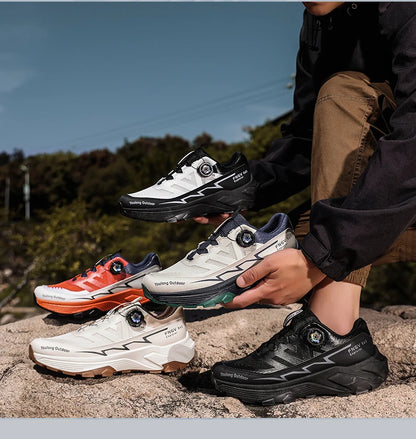 Scarpe da trekking traspiranti da uomo — Fibbia girevole, suola antiscivolo