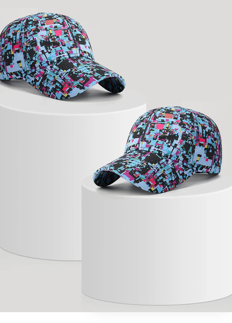 Șapcă de baseball unisex „Summer Graffiti Light Board” – pălărie de protecție solară pentru exterior, șapcă sport de modă, șapcă casual cu cozoroc în formă de cioc de rață