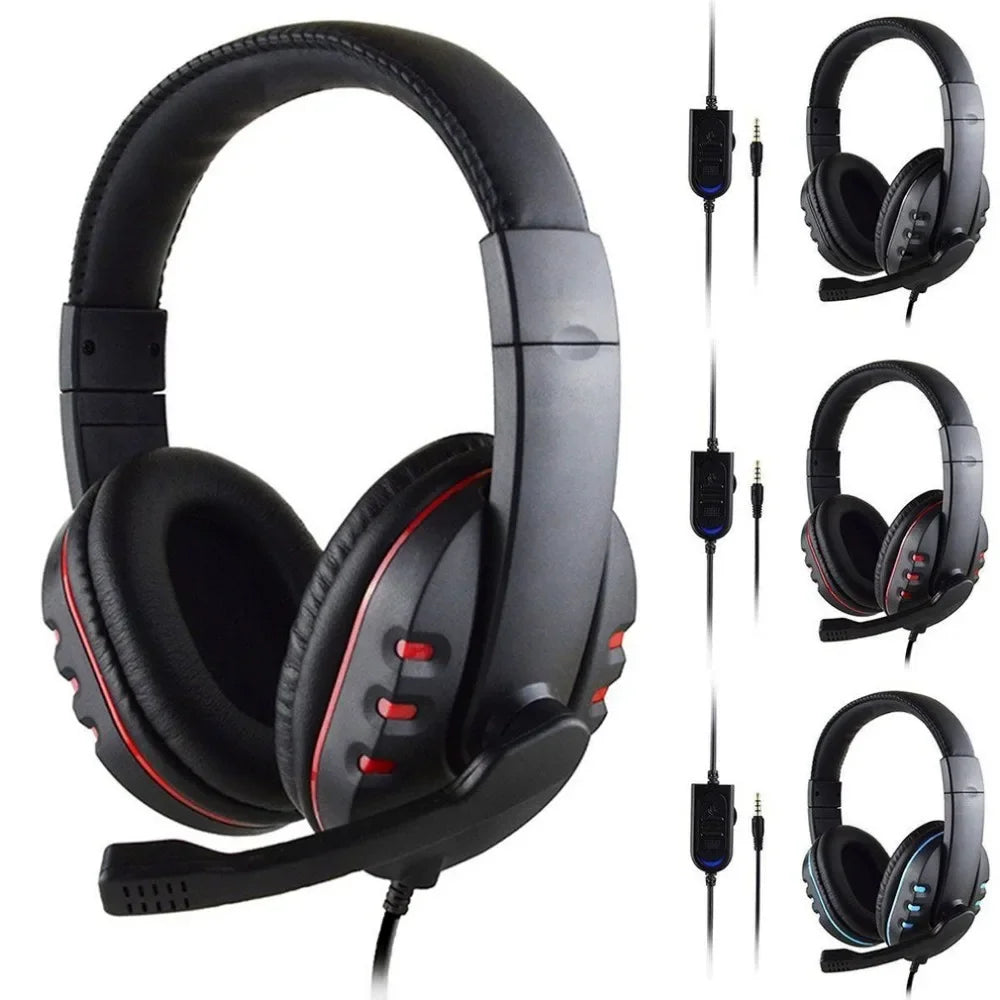 Écouteurs de jeu filaires 3.5mm, casque d'écoute, suppression du bruit, avec Microphone, contrôle du Volume, pour PS4 Play Station 4 PC
