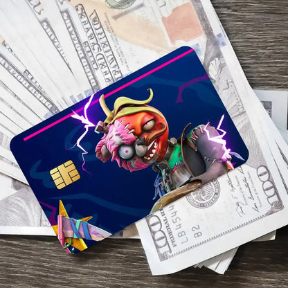 Pegatinas de tarjeta de juego Cuddle Team Leader Fortnite para tarjeta bancaria, película protectora impermeable adhesiva, regalo sorpresa