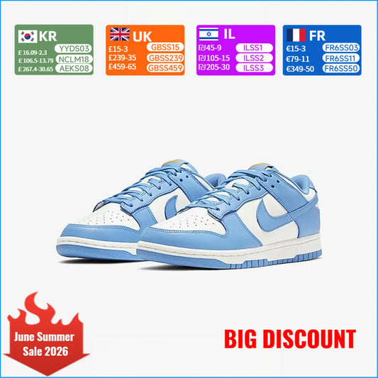 Nike Dunk Low ženske ležerne klasične svestrane otporne na klizanje plava North Carolina DD1503-100
