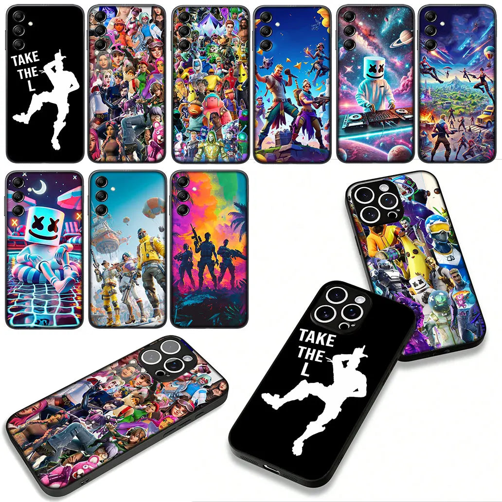 Game F-ForTnites Wallpaper Case for Samsung Galaxy A07 A13 A12 A23 A42 A50 A51 A52 A53 A70 A71 A72 A21S A04 Note 20 9 8 10 Cover
