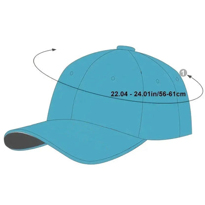 No hard feelings Men's and women's striped baseball caps Outdoor sports hats