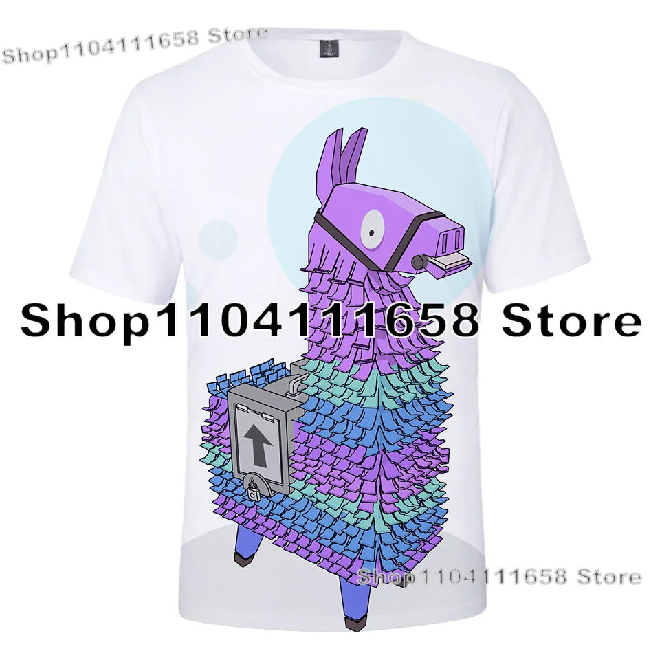 Banana Peely T-shirt Women's Tee Kids Fortnite T-Shirt 3D Printed Men's Battle Royale Game Summer Tops Birthday Gifts