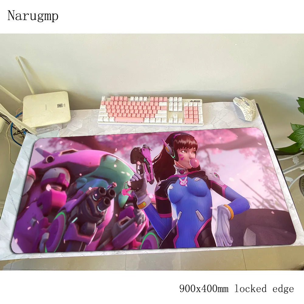Overwatch podloga za miš, rođendanski računalni podložak 900x400x3mm, velika gaming podloga za miš, poklon, podloga za miš i tipkovnicu za PC gamere