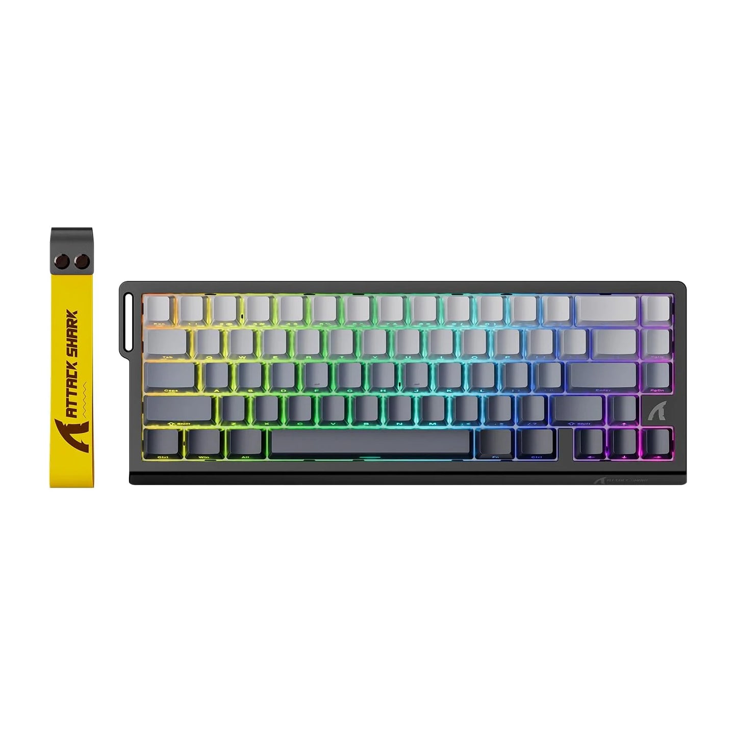 Tastiera meccanica da gaming ATTACK SHARK X68 HE Rapid Trigger 60% cablata con attuazione regolabile, switch magnetici Hall Effect, 8KH