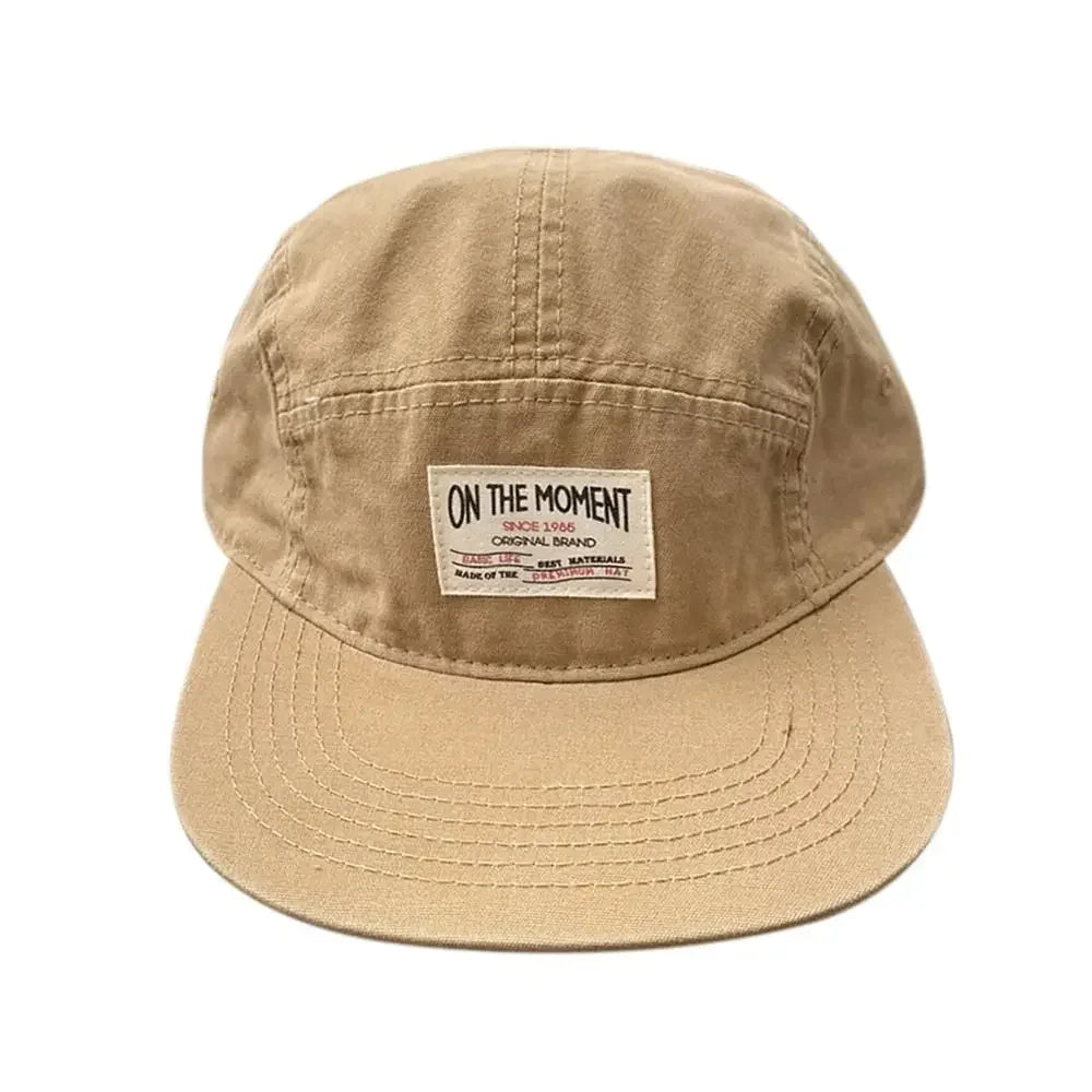 Retro Japanese Style Hip-hop Hats 5 Panel Thin Flat Brimmed Baseball Cap Quick-drying Breathable Sunscreen Hat Unisex
