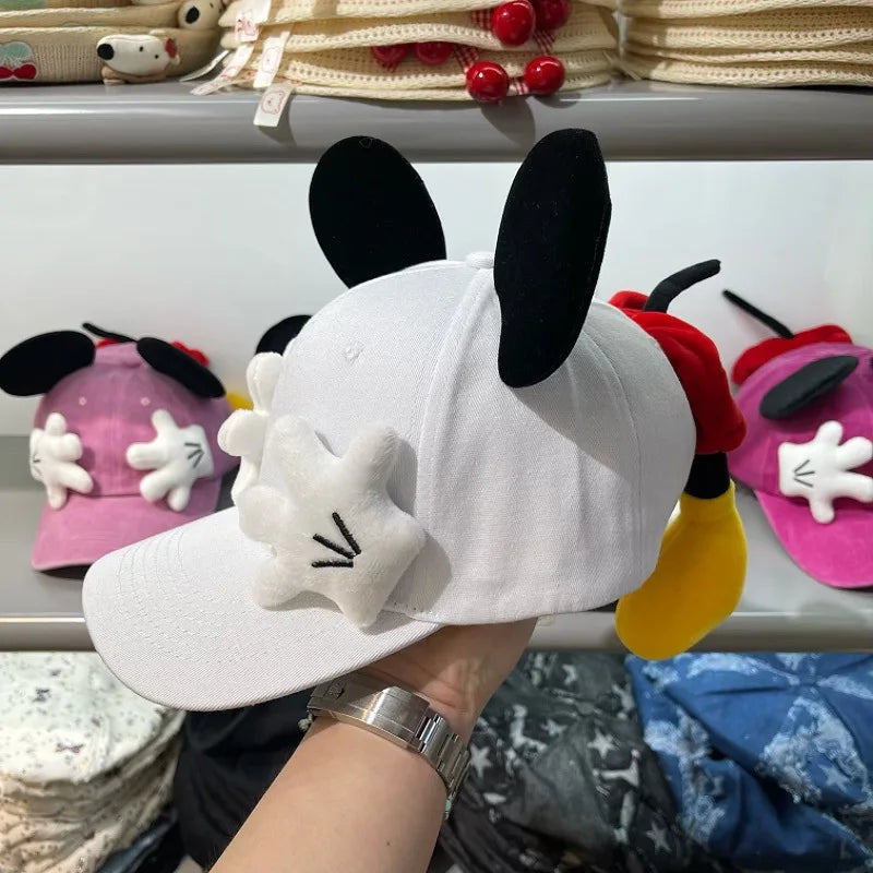 Cute Cartoon Mouse Ears Baseball Cap for Girls Anime Duckbill Sunscreen Sunshade Fashion Trend Y2K Style Outdoor Hat